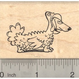 RubberHedgehog Thanksgiving Dachshund Dog Rubber Stamp, in Turkey Costume H22707 WM