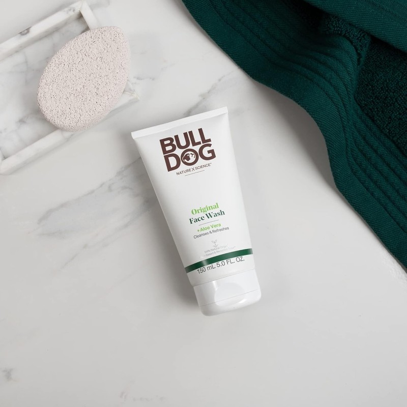 Bulldog Men's Skincare Grooming Original Full Face Kit with Moisturizer