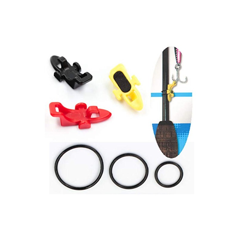 Marushin Fishing Gear Hook Keeper with Rubber Ring for Attachment,