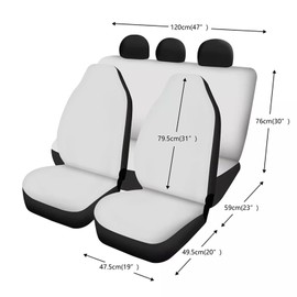 Suobstales American Flag Sunflower Car Accessories with Car Front Rear Split Seat Covers, Colorful Tie Dye Floral Seat Belt Pads + Steering Wheel Cover + Coaster + Keyrings for Women Set of 11-Pcs