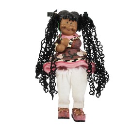 Li'Shay Novelty Shelf Sitters with Dangling Legs for Home Décor - Black Doll