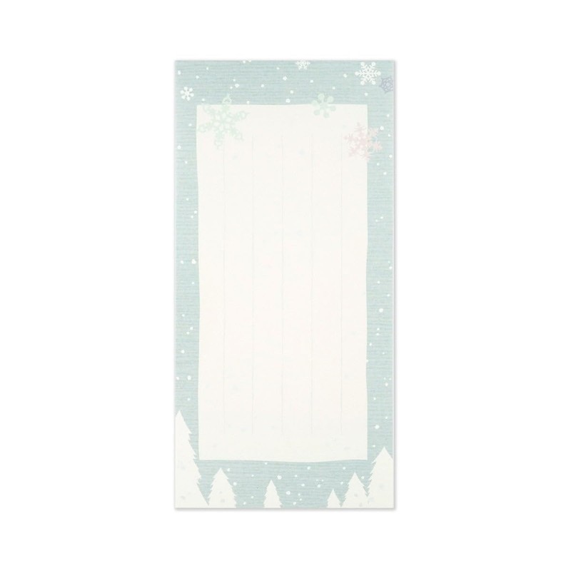 フロンティア 一筆箋 雪のたより MP-402