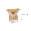 LABRIMP 2Pcs Wooden Rice Ball Molds Triangle Moulds for Rice