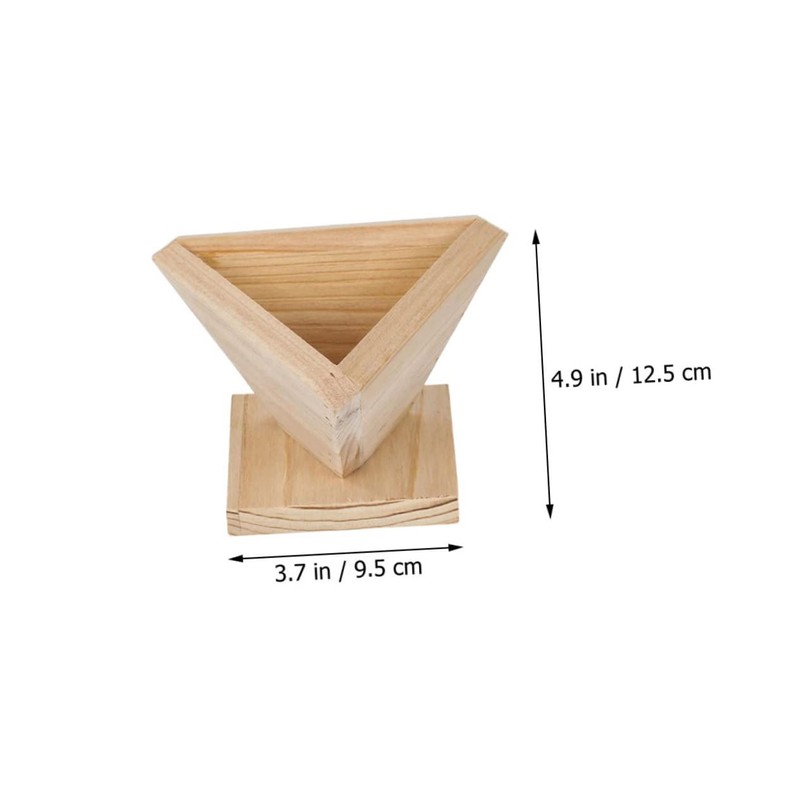 LABRIMP 2Pcs Wooden Rice Ball Molds Triangle Moulds for Rice
