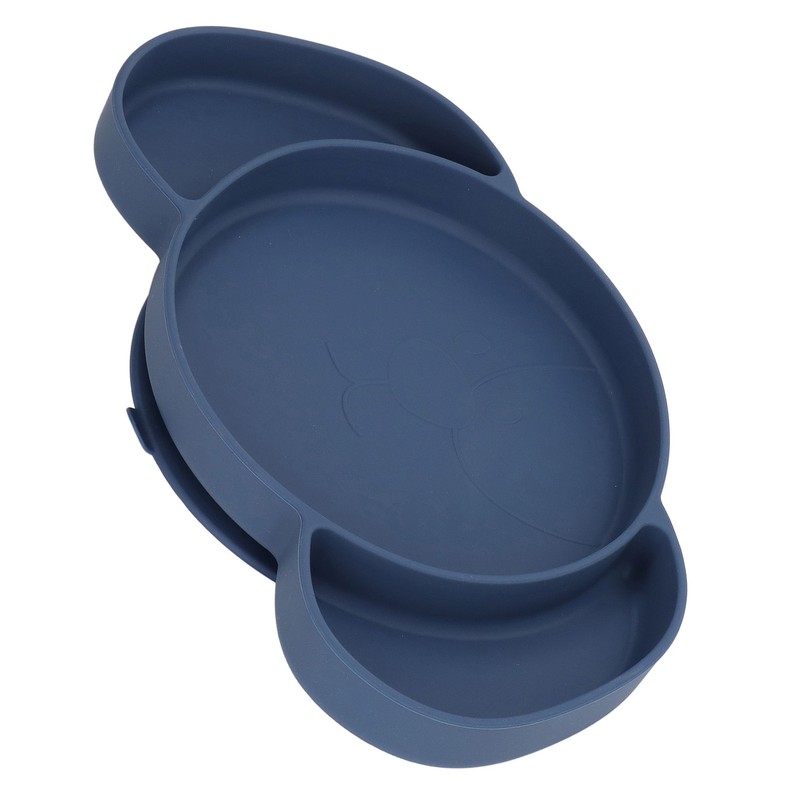 Kids Divided Plates Safe Silicone Foldable Prevent Slipping Toddler Suction
