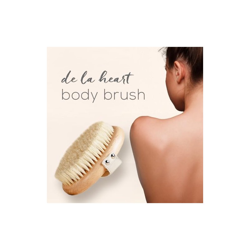 Heart Cepillo Corporal Antideslizante Piel Exfoliante Radiante Fresca