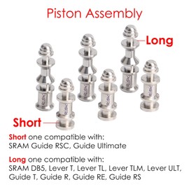 TC4 Titanium Alloy Disc Brake Lever Internals Service Kit Piston Assembly compatible with SRAM Guide RSC, Guide Ultimate