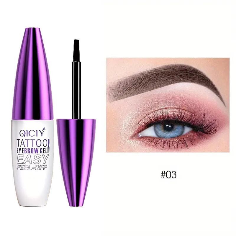 Semi-Permanent Eyebrow Tattoo Gel Paste with Easy Peel-Off Formula for
