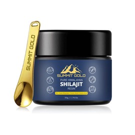 Shilajit Resin Natural Himalayan Shilajit 50g with Spoon - Gold Grade 100% Pure, Rich in Fulvic & Humic Acid, Immune System Booster, Vegan