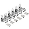 BOZXYE 6 Pack Cabinet Locks with Keys, 1-1/8" Tubular Cam