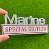 2 Pack Marine Edition Car Emblem - 3D Metal Badge