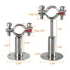Stainless Steel Wall Bracket, Ceiling Bracket, Pipe Supports, Adjustable Pipe