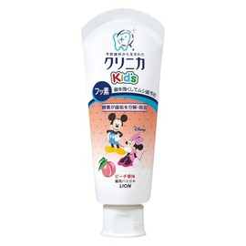Tooth Care Toothpaste Lion Clinica Kid's 60g - Peach (Green tea Set)