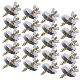 GNAUMORE Bird Cage Screws, Cage Attachment of Bird Toy, Stainless Steel Bird Cage Screws, Perch Set for Birds, Bird Cage Accessories, M5 x 30 (with Two Spacers), Pack of 20