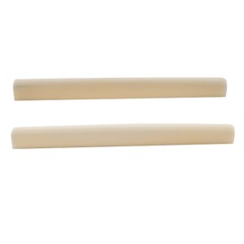 Musiclily Klassische Gitarre Knochen Stegeinlage Bone Saddles,DJ-02 80x3x9mm(2 Stück)