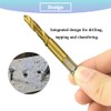 Teocpai 6pcs HSS Combination Drill and Tap Set 1/4 Inch