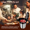 Insulated Gravy Boat, 450ml Gravy Jug with Hinged Lid, Double