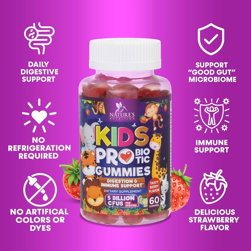 Probióticos para niños 5 mil millones UFC – Gomitas de