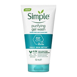 Simple Lavado facial purificador de desintoxicación diaria de la piel, 5.1 fl oz (el paquete puede variar)