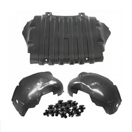 Parts N Go Fender Liner & Engine Under Cover Set w/Clips For 2007-2013 Silverado 1500 Front Driver & Passenger Side Left Right GM1228139 GM1248183 GM1249183 22781371 20953678 22779790