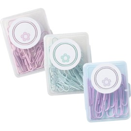 Clips de Papel Multicolor 150 Piezas de Hierro, Set de Oficina 3 Cajas Diseño Creativo, para Mantener Documentos Ordenados, Decoración Escuela y Papelería