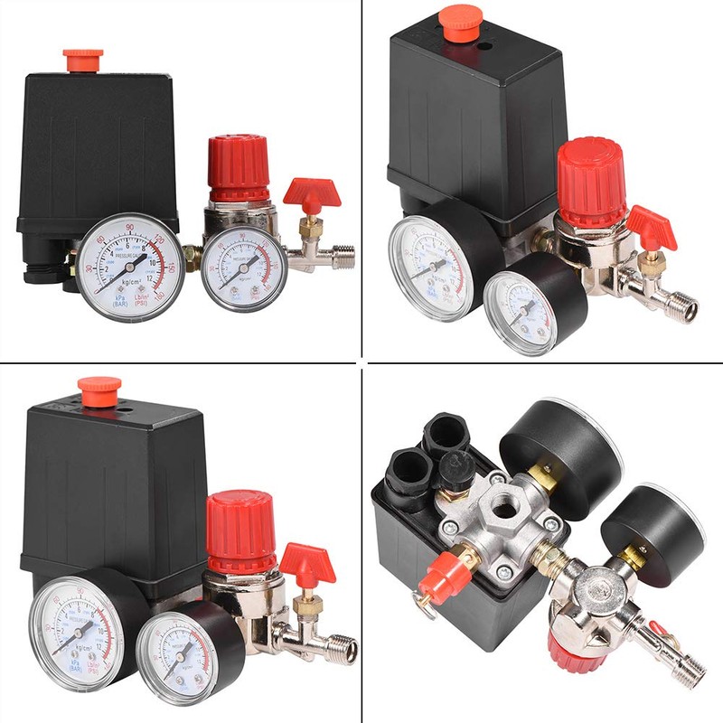 Air Compressor Pressure Switch Control Valve, 90-120 PSI Pressure Regulator