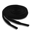 OrthoStep Oval Athletic Black 48 inch Shoelaces 2 Pair Pack