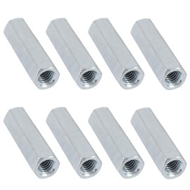 Bueyfolt Coupling Nuts, 1/2"-13 x 1-3/4", Zinc-plated Steel Rod Coupling Nuts 1/2 in.-13 TPI, 8-Pack
