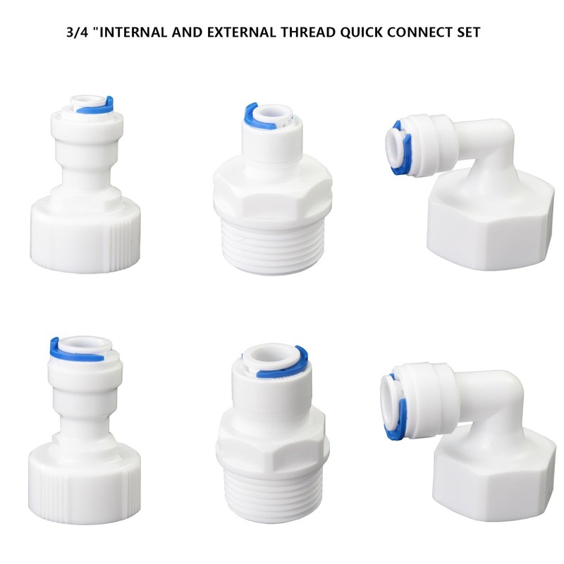 3/4 "internal and external threads to 1/4" outer diameter push