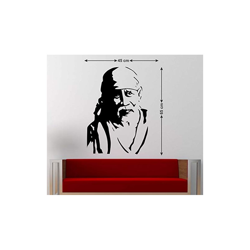 Wallstick sai Baba wallstickers (Vinyl 65 cm x 45 cm)