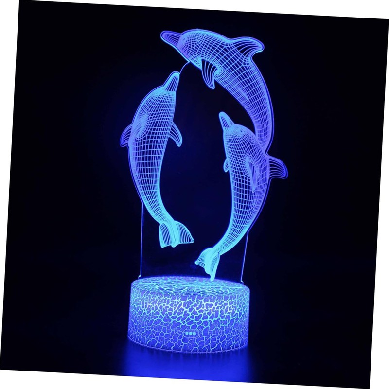 UKCOCO Led Bedside Night Light 3D Touch to Change Decorative