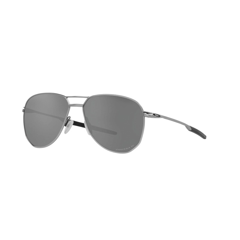 Oakley Mens OO6050 Contrail TI Aviator Sunglasses, Satin Chrome/Prizm Black