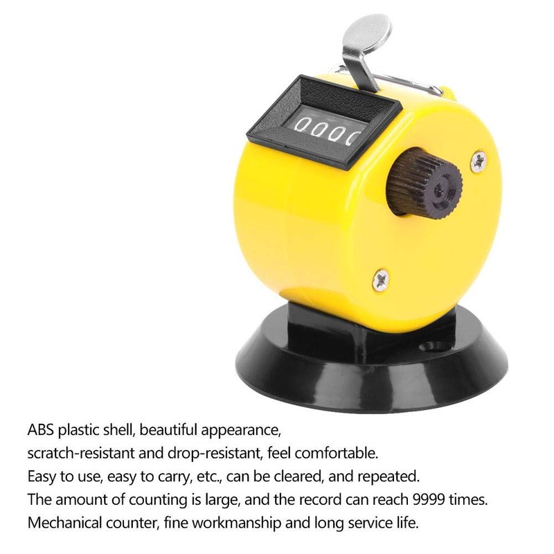 Hilitand Manual Tally Counter 4-Position ABS Shell Counting Tool Mechanical
