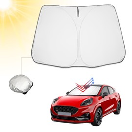 BIBIBO Ford Puma Frontscheibenabdeckung, Auto Abdeckung kompatibel mit Toyota CHR 2016-2024 / Ford Puma ST Line 2020-2025, Auto Sonnenschutz für Frontscheibe Faltbar, Sonnenblende gegen UV-Strahlen