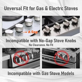 Child Safety Stove Knob Covers Fits knobs Under 1.56 inches in Diameter and 2.1 inches in Height Waterproof, Oil-Resistant, and Heat-Resistant (5-Pack)