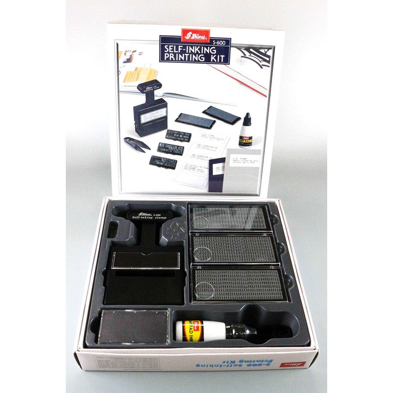 Shiny Stamp Self Inking Printing Kit S-600