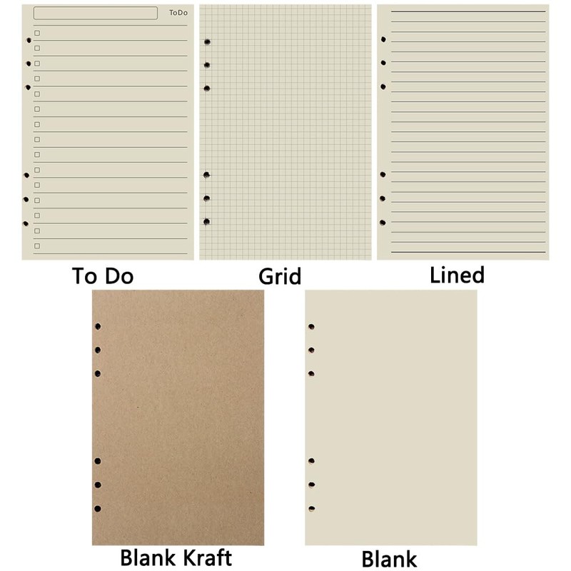 A5 Refills Paper, 800 Pages/400 Sheets Refill Pad, Insert Ruled