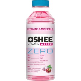 SORINA Oshee Vitamin Water ZERO Vitamins & Minerals Flavour 555ml (Pack of 6) – Magnesium, Niacin, Pantothenic Acid, Vitamin B6, Folic Acid, Biotin, Vitamin B14