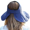 White Fang CA132 Women's Visor, Hat, Celebrity, Folding, Wide Brim,