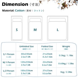 TRIWONDER Cotton Sleeping Bag, Sleeping Bag Lining, Lightweight and Compact, Sleeping Bag Inlay, Summer Sleeping Bag, Travel Sleeping Bag for Travel (White, M - 120 x 230 cm)