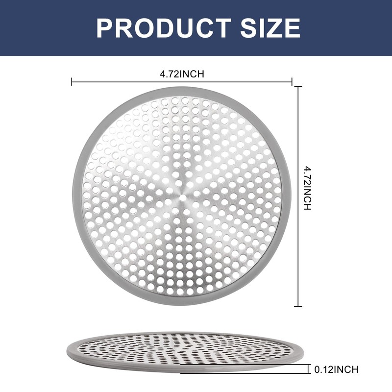 Heavy Duty Stainless Steel Drain Protector, Outside Diameter 4.75" Mesh