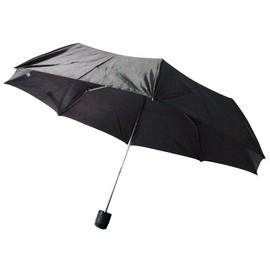 PaulStore Black Mini Umbrella Windproof Compact Travel Compact Folding Mens Womens Unisex