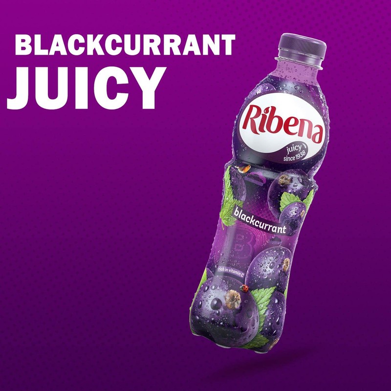 Ribena Blackcurrant juice drink, 12 x 500 ml