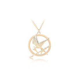Yissw 3Pcs Hunger Games Mocking Birds Personality Symbol Necklace Set Birds Animal Film Television Props for Women Men, Zinc, zinc alloy