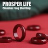 HETICA Feng Shui Cinnabar Ring, Attracting Wealth Cinnabar Feng Shui