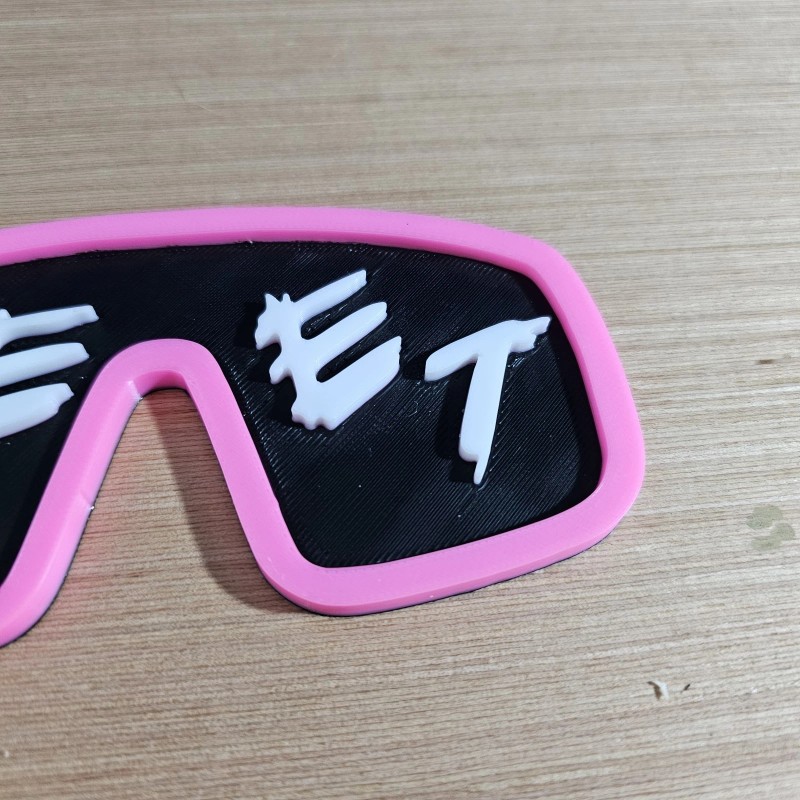 Mattel WWE Mattel Jey Uso 3D Printed YEET Glasses Pink