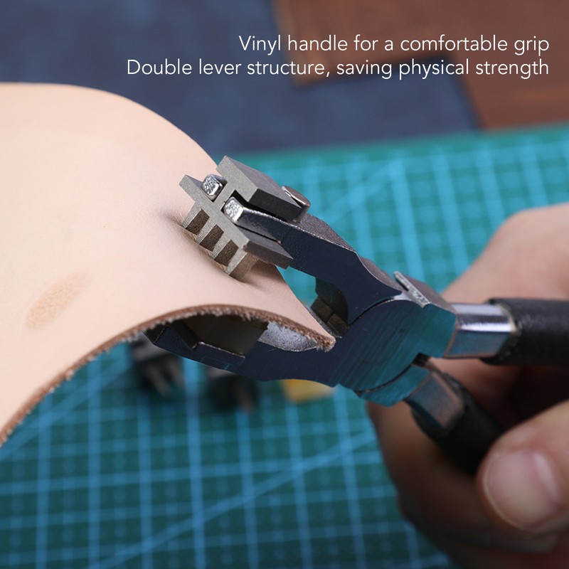 French Angled Chisel Punch Pliers Double Lever Replaceable Head High