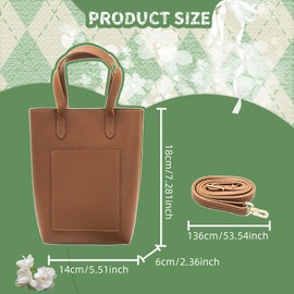 MultiValue Crossbody Wallet, Compact Phone Wallet Bag Exquisite Ladies Phone Purse Bag Leather Multifunctional Moblie Phone Bag Magnetic Snap Button for Men Woman (Brown)