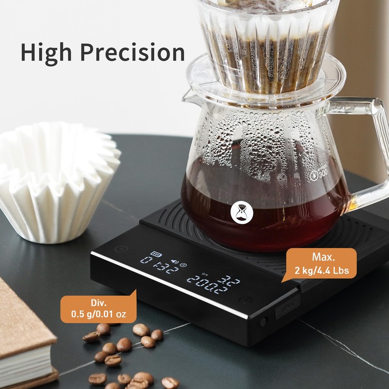 TIMEMORE Basic 2.0 Coffee Scales Electronic Espresso Scales with Water