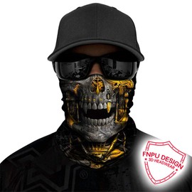 Seamless Neck Gaiter Shield Scarf Bandana Face Mask Seamless UV Protection for Motorcycle Cycling Riding Running Headbands